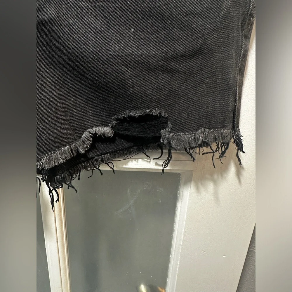 NWT Free People Washed Black Distressed Shorts. - Picture 9 of 16